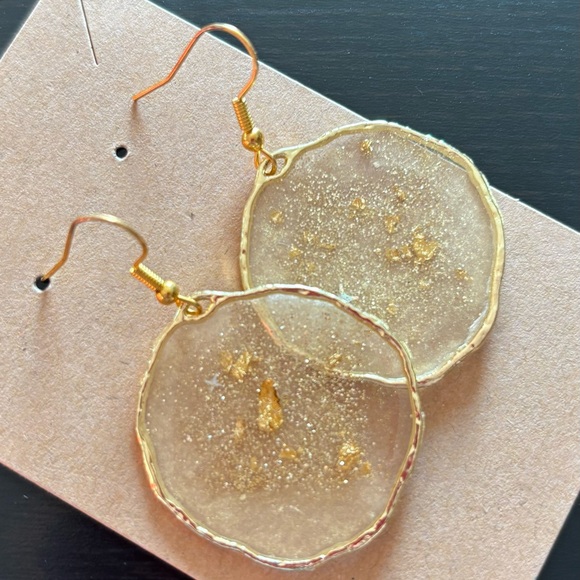 Gold-Tone Dangle Earrings - Picture 2 of 2